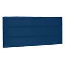Ver imagem 1 de Cabeceira Painel Casal 1,40m La Italiana Suede Azul Marinho