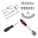 Ver imagem 3 de Kit Chaves Catraca Reversivel Soquetes 46 Pecas + Maleta