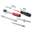 Ver imagem 5 de Kit Chaves Catraca Reversivel Soquetes 46 Pecas + Maleta