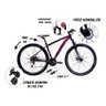 Bicicleta Aro 29 Ecos 24v Cambio Shimano Altus Freios Hidraulico K7 Suspensao com Trava - Preto com  - 1
