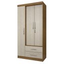 Ver imagem 3 de Guarda-Roupa Solteiro 3 Portas Manaus Mapi Móveis