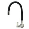 Torneira Para Cozinha Parede Bica Gourmet Flexível Preta - 1