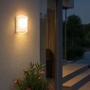Ver imagem 2 de Arandela Luminária Parede Externa Branco Dital Elegance E27 Lente Fosca Iluminação Jardim Varanda