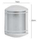 Ver imagem 3 de Arandela Luminária Parede Externa Branco Dital Elegance E27 Lente Fosca Iluminação Jardim Varanda