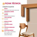 Ver imagem 6 de Sala de Jantar Mesa Nala 220cm Tampo Laminado Canto Moeda com 8 Cadeiras Solaris Gold