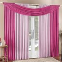 Ver imagem 1 de Cortina Tendência 2,00m x 1,70m para Varão em Malha Sala Quarto - Pink