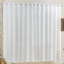 Ver imagem 1 de Cortina 2 Mts Sala Quarto Voal e Linho para Trilho Suisso Barata Branca
