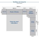 Ver imagem 4 de Guarda Roupa Planejado 12 Portas 6 Peças Hera CabeCasa MadeiraOriginals Algodão
