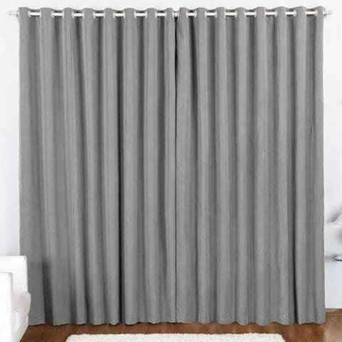 Cortina 3 Mts Sala Quarto Oxford Varão Baratissima Cinza