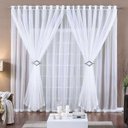 Ver imagem 1 de Cortina 2 Mts Voal Sala Quarto para Varão Barata Branca