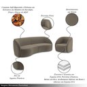 Ver imagem 3 de Conjunto Sofá Sala de Estar Bipartido 318cm e 2 Poltronas Clarke Veludo Castor G45 - Gran Belo