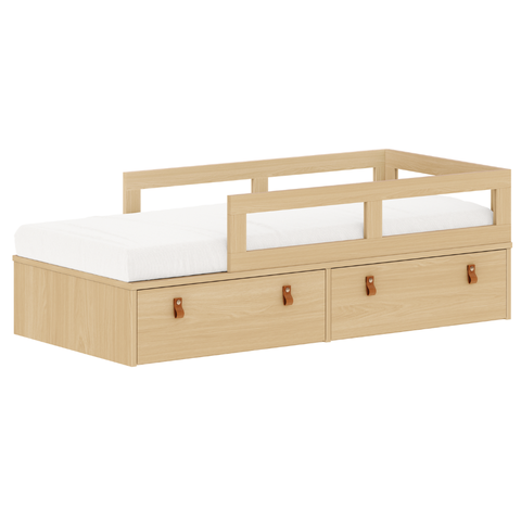 Cama Infantil com Gavetas e Grade de Proteção Lateral Linha Join Quater