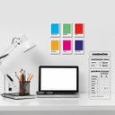 Ver imagem 7 de Terapia das cores - Quadro ou placa decorativa com 6 peças É DeCoração Quadros e placas decorativas 