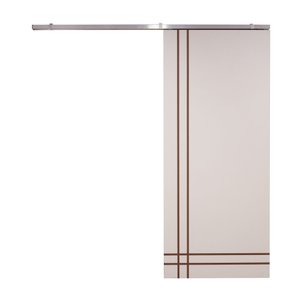 Porta de Correr Prime Frisada Kit Alumínio