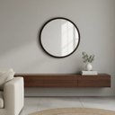 Ver imagem 6 de Espelho Redondo 60cm Moldura Alumínio Basic Reduna