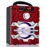 Caixa de Som Bluetooth Torre Portátil 20W Mp3 USB Fm SD Aux Vermelha - 1