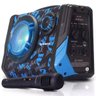 Caixa Som Bluetooth Amplificada 25W Rms Karaokê Mp3 Fm USB Azul - 1