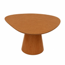 Ver imagem 1 de Mesa de Jantar Gênova 130cm Tampo Redondo MDF Orgânico Mel - Móveis Minas
