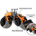 Ver imagem 1 de Trator Pá Carregadeira Mecânica Agrícola Enchedeira Infantil Concha Mini Miniatura Articulado Const
