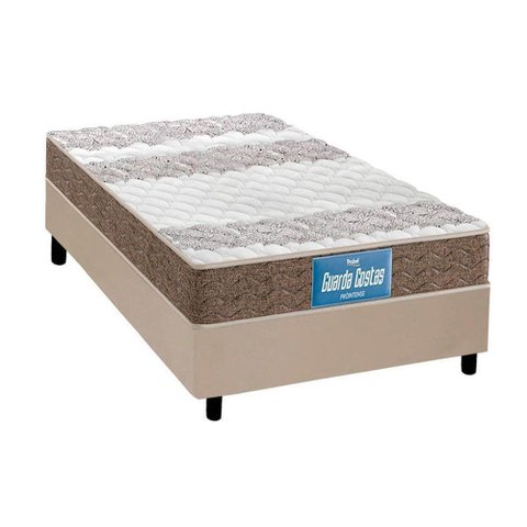 Cama Box Solteiro: Colchão Espuma Probel D33/ep Double Face + Base Clean(88x188)