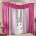 Ver imagem 1 de Cortina Tendência 3,00m X 2,50m para Varão em Malha Sala Quarto - Pink