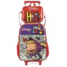 Mochila Infantil Rodinhas Masha e o Urso com Lancheira e Estojo Vermelho Luxcel - 2
