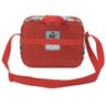 Mochila Infantil Rodinhas Masha e o Urso com Lancheira e Estojo Vermelho Luxcel - 7