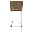 Ver imagem 7 de Conjunto 2 Banquetas Turquia Alta em Aço com Assento Estofado e Encosto de Junco Areia