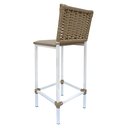 Ver imagem 6 de Conjunto 2 Banquetas Turquia Alta em Aço com Assento Estofado e Encosto de Junco Areia