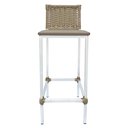 Ver imagem 3 de Conjunto 2 Banquetas Turquia Alta em Aço com Assento Estofado e Encosto de Junco Areia