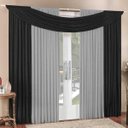 Ver imagem 1 de Cortina Tendência 4,00m X 2,50m para Varão em Malha Sala Quarto - Preta