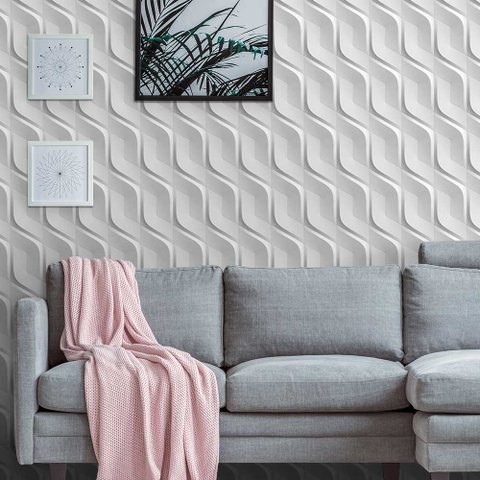 Papel de Parede 3d - Ondas 3d 2 Arte Destaque 3 Metros