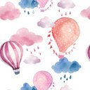 Ver imagem 3 de Papel de Parede Infantil - Balões 3 Arte Destaque 3,50 Metros