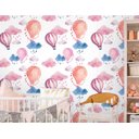 Ver imagem 1 de Papel de Parede Infantil - Balões 3 Arte Destaque 3,50 Metros