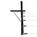 Ver imagem 4 de Varal Dobravel de Parede Com Mão Francesa - Preto