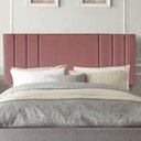 Ver imagem 1 de Painel Estofada Grécia 100CM Solteiro Suede Rosê - D A DECOR