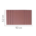 Ver imagem 2 de Painel Estofada Grécia 100CM Solteiro Suede Rosê - D A DECOR