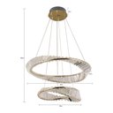 Ver imagem 2 de Lustre Pendente Nordecor Lezie 2737 Ouro Brilho Led Bivolt