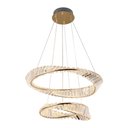 Ver imagem 3 de Lustre Pendente Nordecor Lezie 2737 Ouro Brilho Led Bivolt