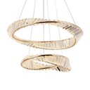 Ver imagem 1 de Lustre Pendente Nordecor Lezie 2737 Ouro Brilho Led Bivolt