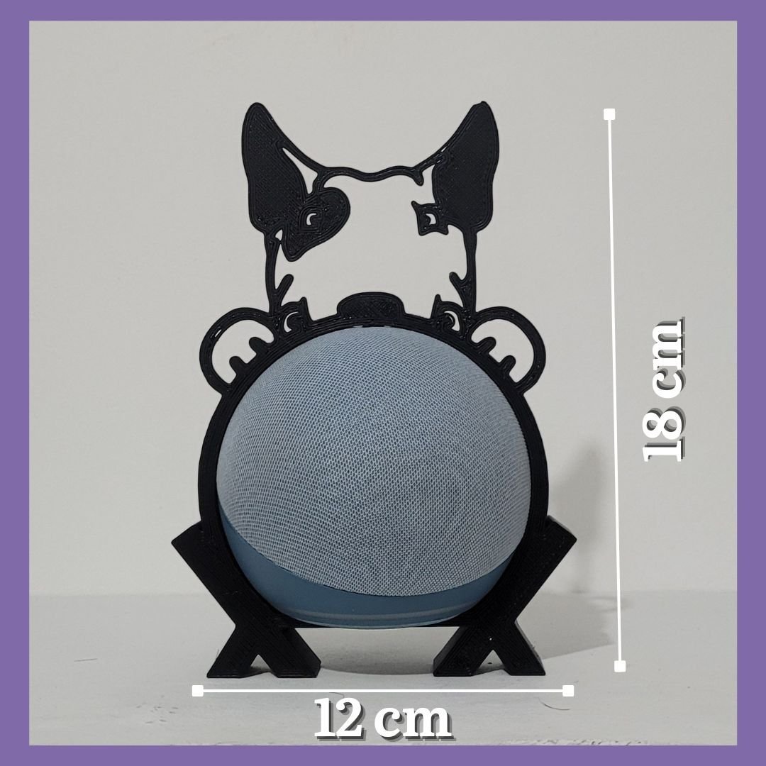 Suporte de Alexa para Echo Dot 4 e Dot 5 Cachorro "bull Terrier" - 6