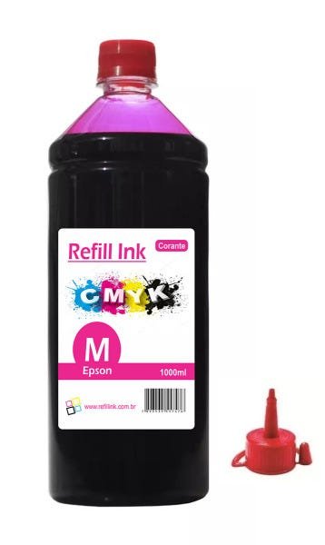 4 Litros Tintas Refill Ink Compatível Impressora Epson CMYK - 4