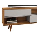 Ver imagem 3 de Rack Bancada NT 1180 Freijó com Off White - Notável