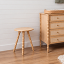 Ver imagem 3 de Mesa Lateral de Apoio em Madeira Maciça com Design Torneado