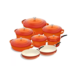 Jogos de Panelas Premier Orange 8 Peças Le Cook - 1