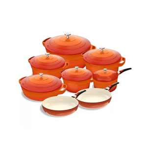 Jogos de Panelas Premier Orange 8 Peças Le Cook