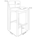 Ver imagem 5 de Kit 5 Banqueta Alta para Cozinha Sala de Jantar Bar Dara L02 Couríssimo Verde Musgo - Lyam Decor