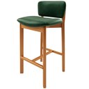 Ver imagem 7 de Kit 5 Banqueta Alta para Cozinha Sala de Jantar Bar Dara L02 Couríssimo Verde Musgo - Lyam Decor