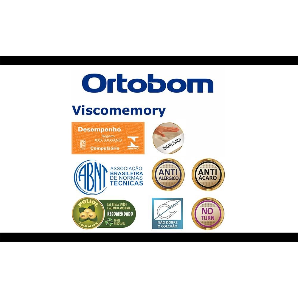 Colchão Queen Ortobom Viscomemory (158x198x28) - - 4