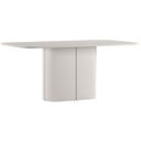 Ver imagem 1 de Mesa de Jantar Serena 180x90 cm com Vidro Off White - New Ceval